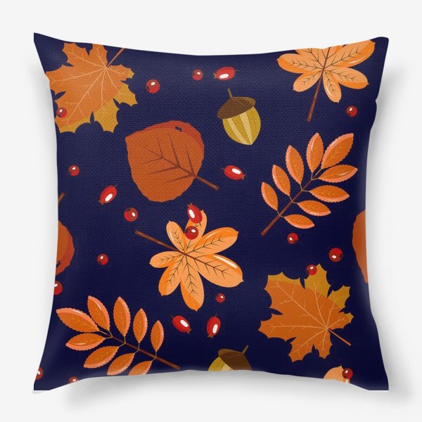 Подушка «листья осенние»