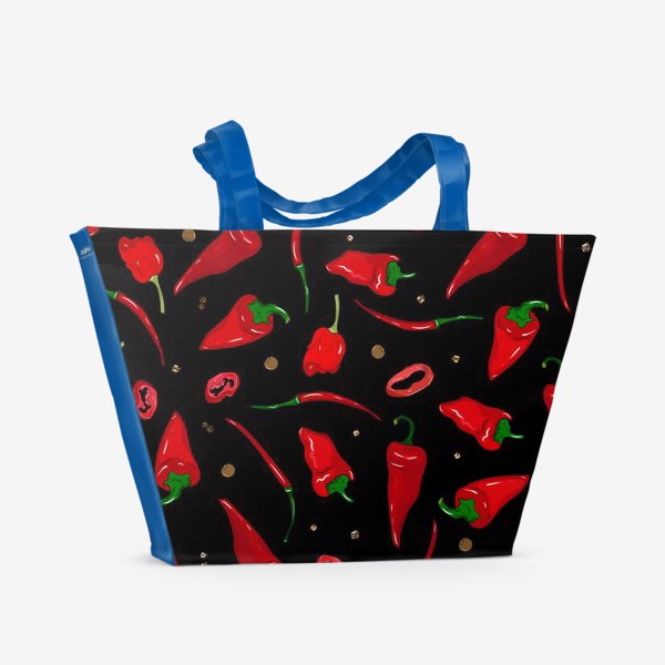 Пляжная сумка «красные острые перцы»
