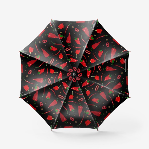 Зонт «красные острые перцы»