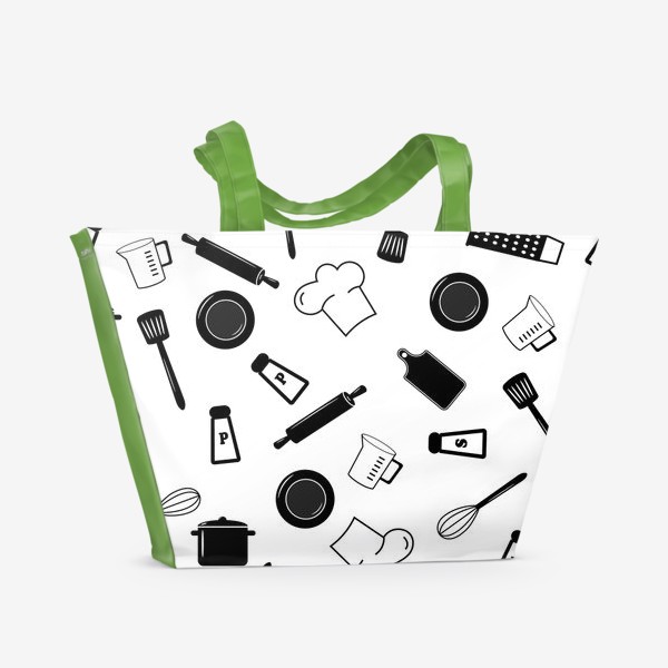 Пляжная сумка «Кухонная посуда»