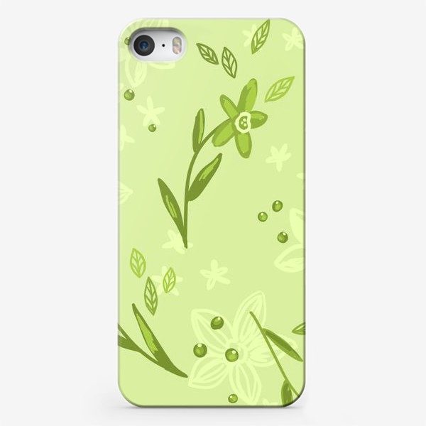 Чехол iPhone «Зелёные нарциссы»