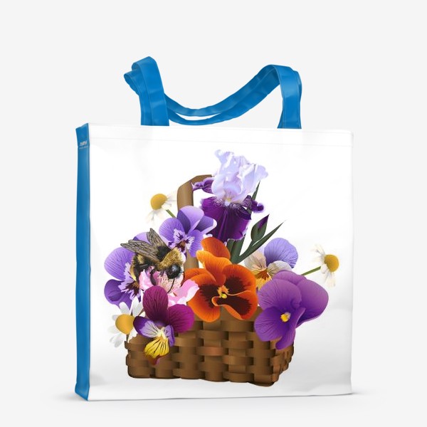 Сумка-шоппер «Корзина цветов Весна»