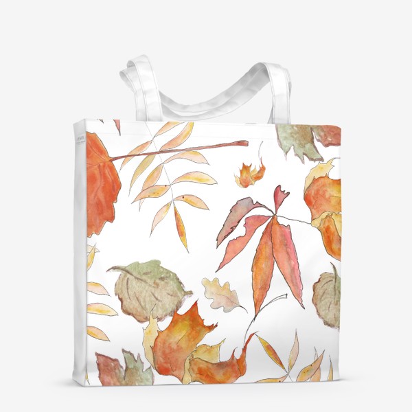 Сумка-шоппер «Золотая осень. Паттерн "Падающие листья"»