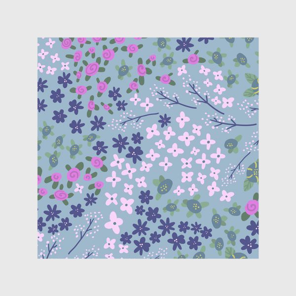 Скатерть «Нежное цветущее поле в стиле японского кимоно»