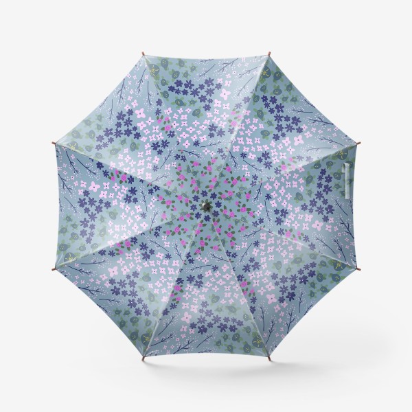 Зонт «Нежное цветущее поле в стиле японского кимоно»