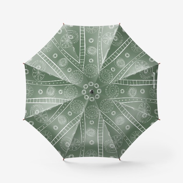 Зонт «абстрактные круги и полоски»