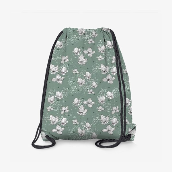 Рюкзак «Деликатные цветы на мятном»