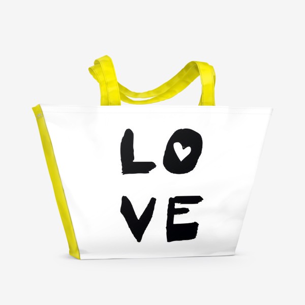 Пляжная сумка «Надпись Love »