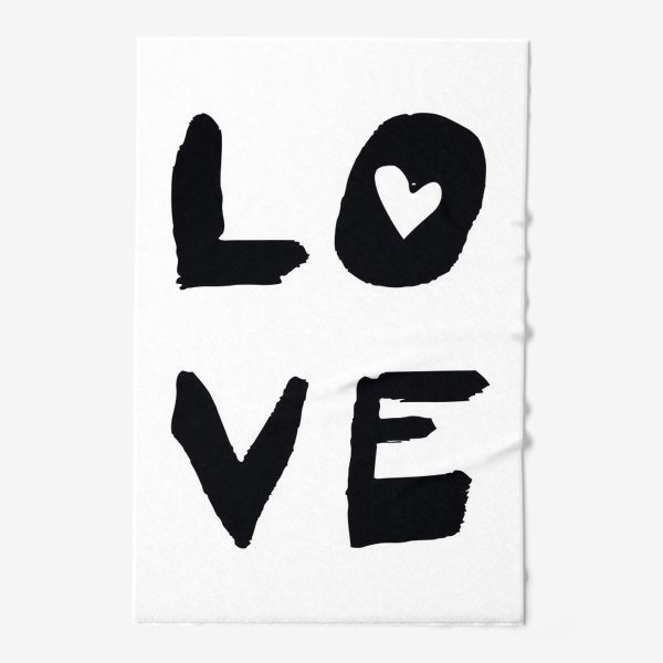 Полотенце «Надпись Love »