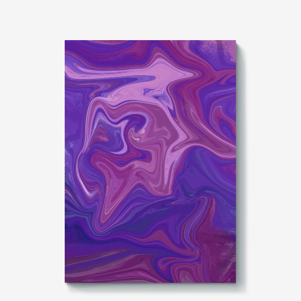 Холст «Abstract painting. Liquid painting. lilac FANTASIES»