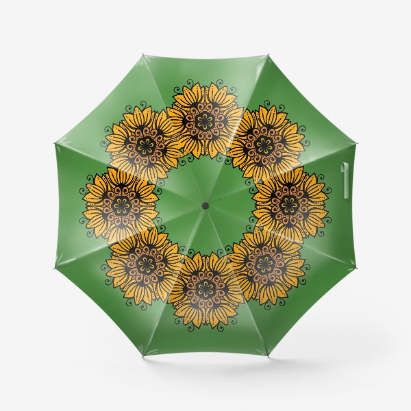Зонт «Экзотический оранжевый цветок - лилия»