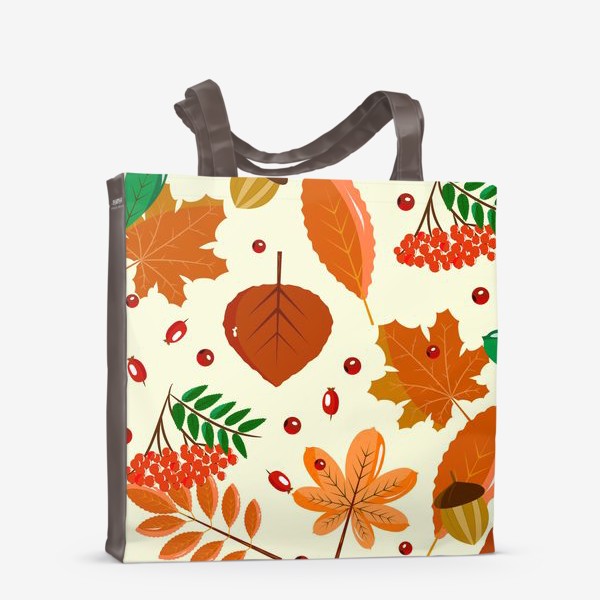 Сумка-шоппер «рябина и листья»