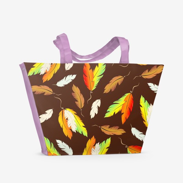 Пляжная сумка «перья»