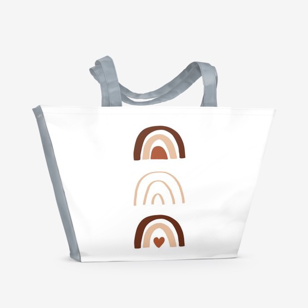 Пляжная сумка «Бохо радуги. Набор 1. Модерн, минимализм.»