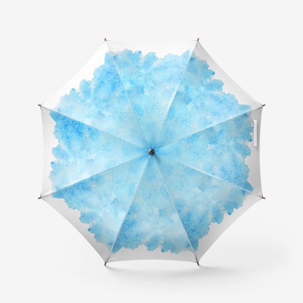 Зонт «Акварельное пятно голубое.»