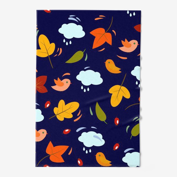 Полотенце «птички под дождём»