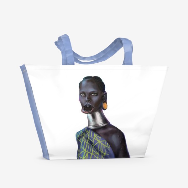 Пляжная сумка «Темнокожая девушка»