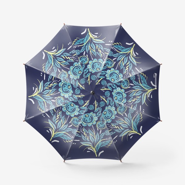 Зонт «Городец в современной трактовке»