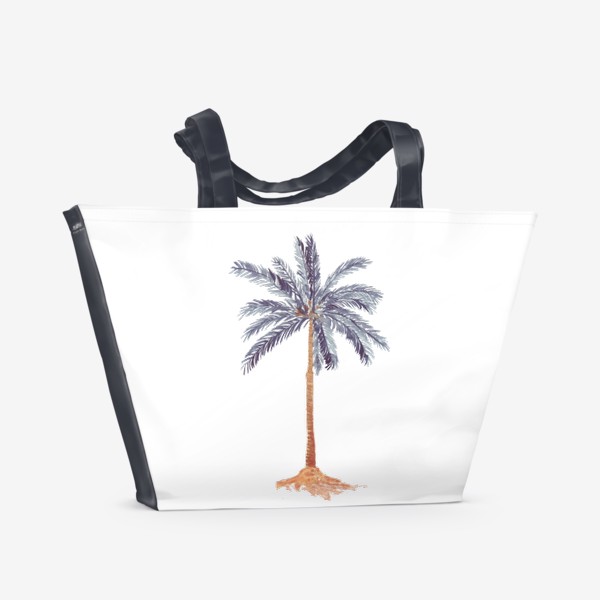 Пляжная сумка «Пальма на острове»
