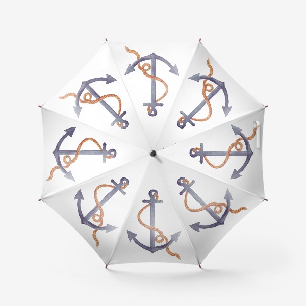 Зонт «Якорь морской с канатом»