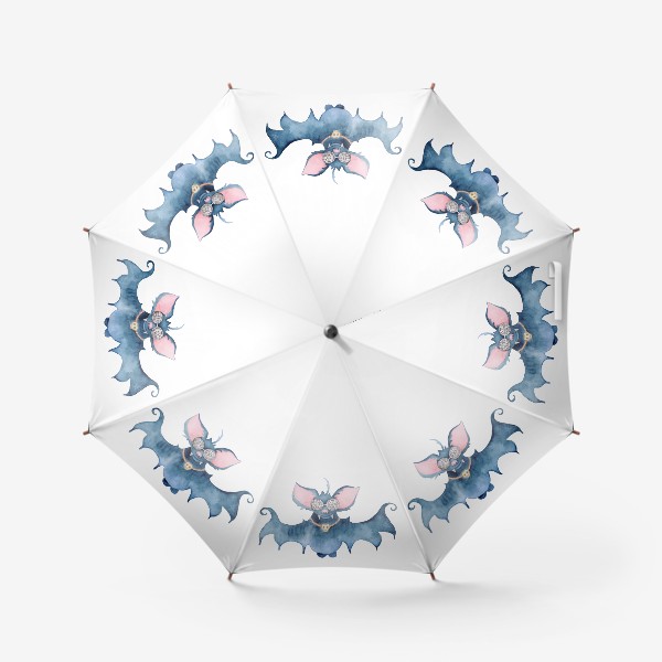 Зонт «Акварель Летучая мышь гипнотизёр»