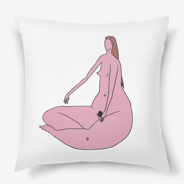 Подушка «Женщина сидит»