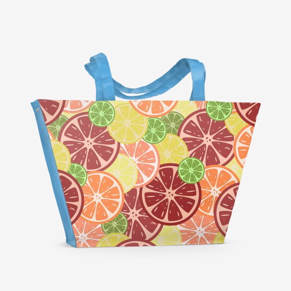 Пляжная сумка «Citrus pattern»