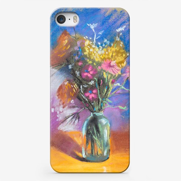 Чехол iPhone «Осенний букет Полевые цветы Настроение солнце Пастель»