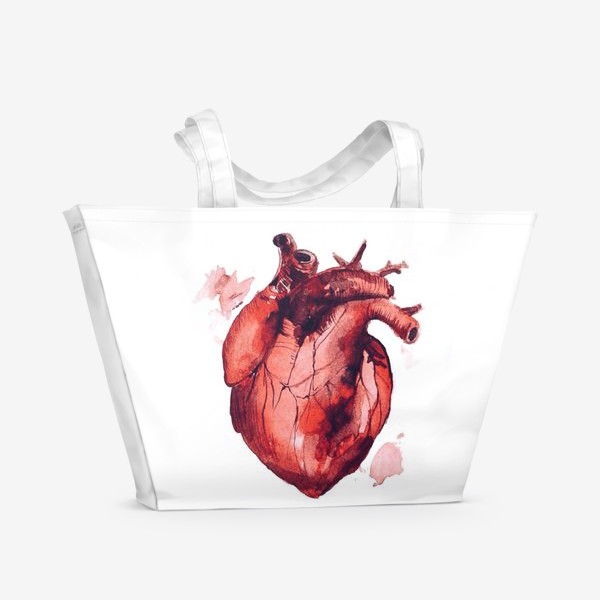 Пляжная сумка «Сердце»