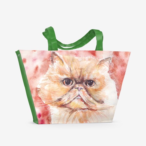 Пляжная сумка «Персидский кот»