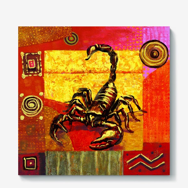 Холст «Скорпион знак зодиака»