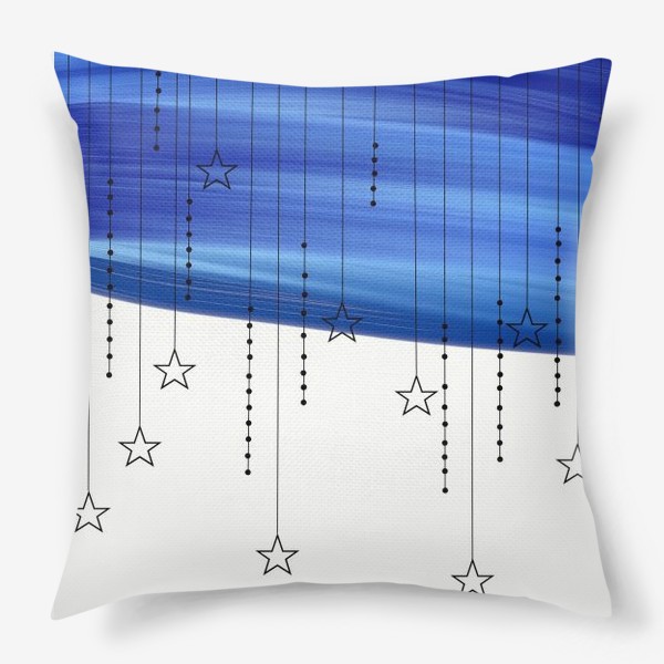 Подушка «Звездное небо в наивном стиле»