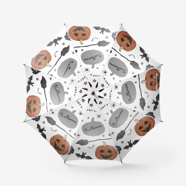 Зонт «Композиция из символов Хэллоуина»
