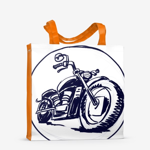 Сумка-шоппер «Скетч Мотоцикл»