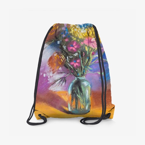 Рюкзак «Осенний букет Полевые цветы Настроение солнце Пастель»