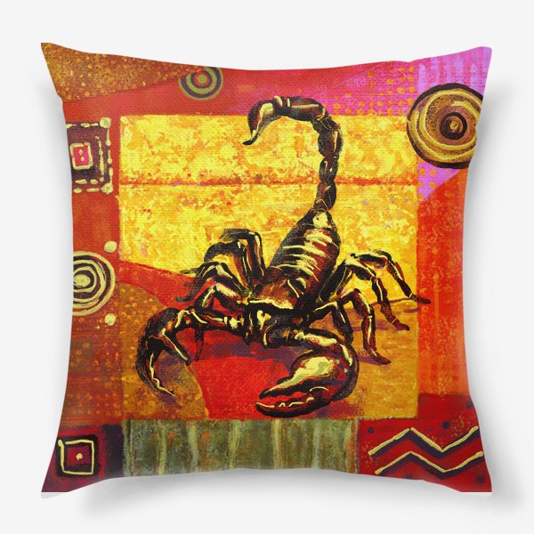 Подушка «Скорпион знак зодиака»