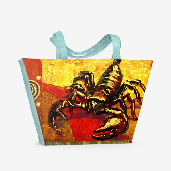 Пляжная сумка «Скорпион знак зодиака»