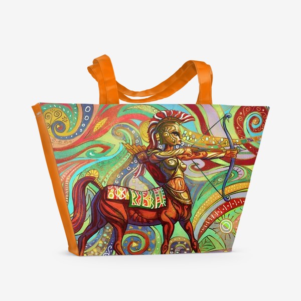 Пляжная сумка «Стрелец знак зодиака»