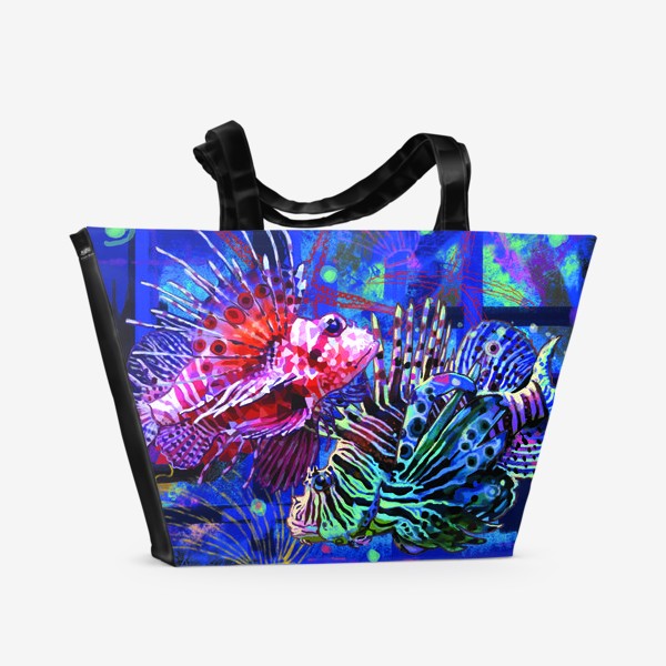 Пляжная сумка «Рыбы знак зодиака»