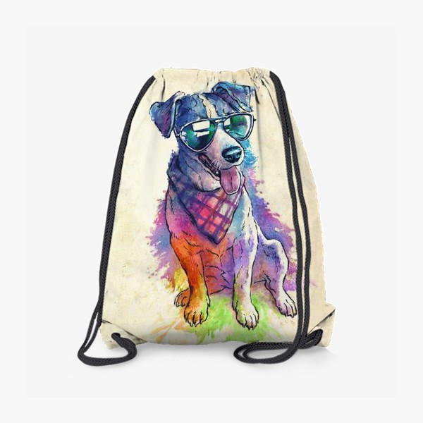 Рюкзак «Акварельный пес»