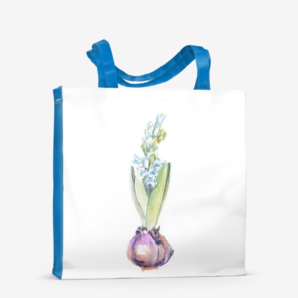 Сумка-шоппер «Акварельный цветок гиацинта»