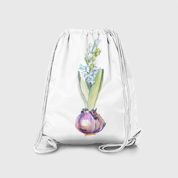 Рюкзак «Акварельный цветок гиацинта»