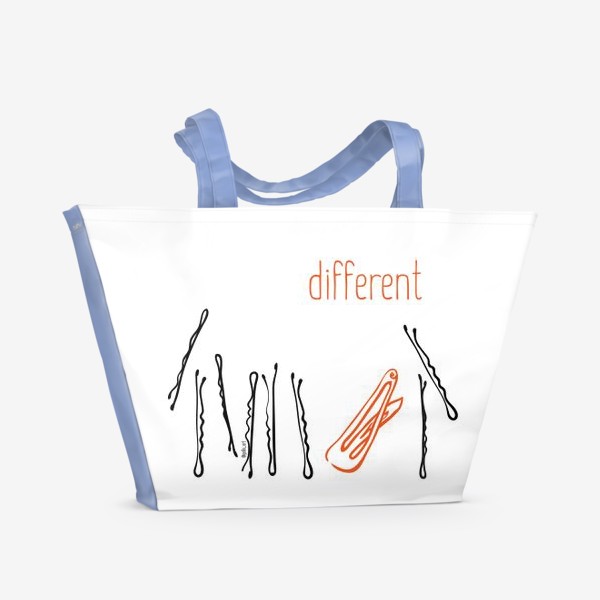 Пляжная сумка «Different | Заколки»
