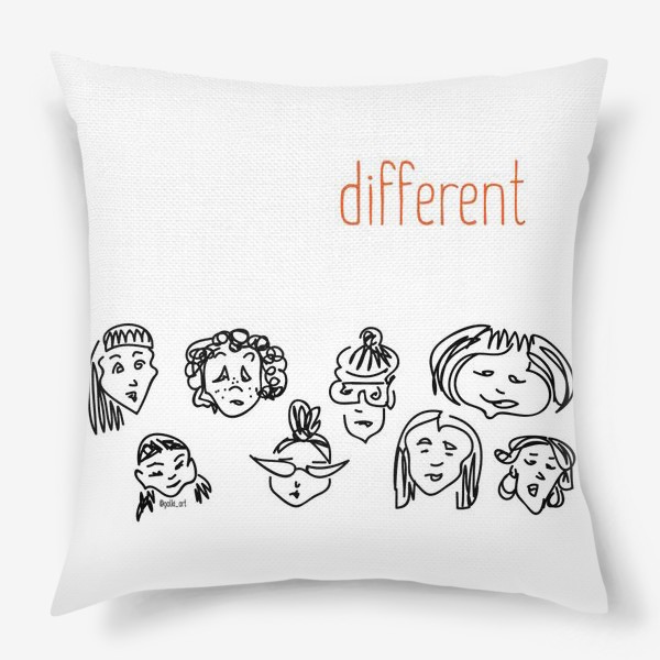 Подушка «Different | женщины»