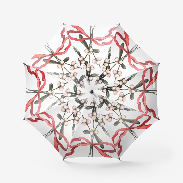Зонт «Рождественская ветка Омелы»