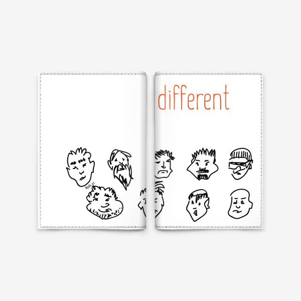 Обложка для паспорта «Different | Мужчины»