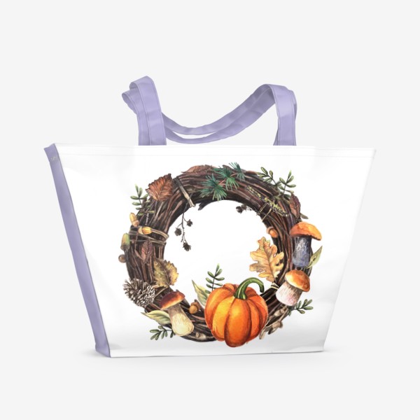 Пляжная сумка «Осенний венок»