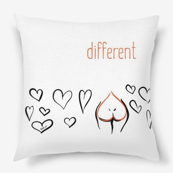 Подушка «Different | Сердца»