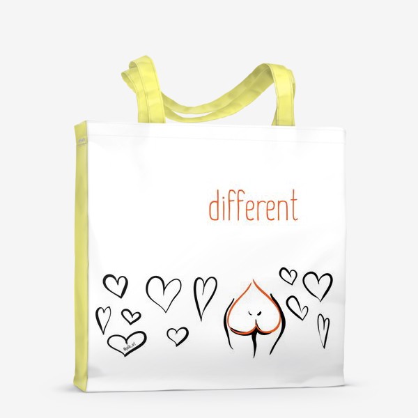 Сумка-шоппер «Different | Сердца»