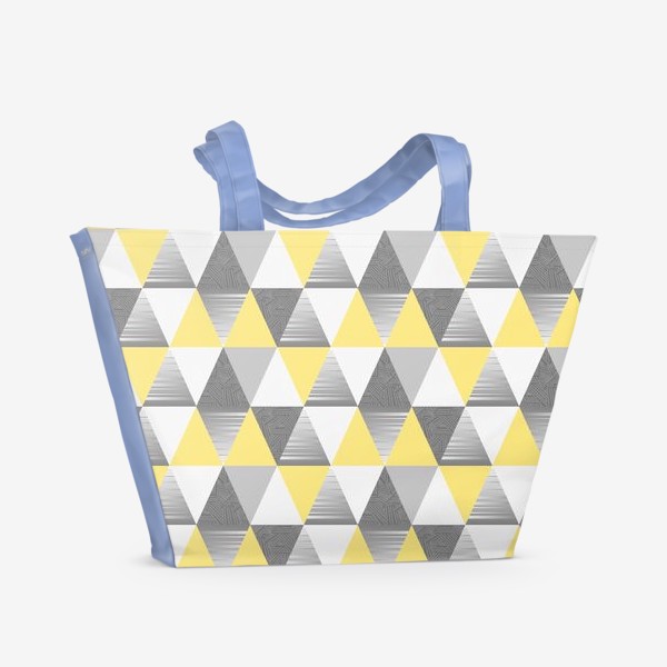 Пляжная сумка «треугольники узор»